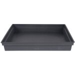 Eda soucoupe carr�e toscane - 267 x 267 x h 38 cm - gris anthracite