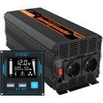 Edecoa dpm20 pro convertisseur 12v 220v 2000w avec télécommande lcd ( onduleur à onde sinusoïdale modifiée) ... Edecoa dpm20 pro convertisseur 12v 220v 2000w avec télécommande lcd ( onduleur à onde sinusoïdale modifiée) ...