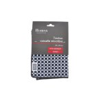 Eden torchon microfibre geoflower 40x40 cm - noir absorbant et doux