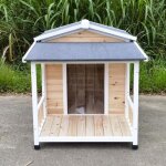 Edition limit�e - niche berger australien pour chien toit shingle et terrasse couverte - creme - taille ...