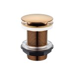 Bonde de lavabo - edouard rousseau - ecoulement libre - diam�tre 63 mm - certifi�e nf - finition rose ...