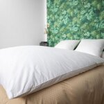 Edredon gonflant 90x150 cm 90% duvet neuf et coton bio blanc