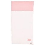 �dredon - lily poudr�e - rose - 100% coton - 120 x 60 cm