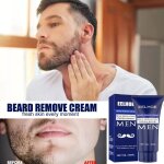Eelhoe professionnel hommes barbe pilation crme permanente pilation pilation inhibiteur spray doux ...