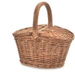 Panier picnic - egmont toys - 520038 - osier - 19x14x19 cm - rabats ouvrants