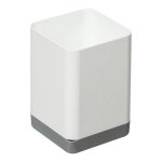 �gouttoir � couverts - plast team montreal - blanc - amovible - dimensions 104x104x147 cm