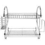 Égouttoir à vaisselle à 2 niveaux avec plateau dégouttement egoutoire vaisselle cuisine avec porte - ... Égouttoir à vaisselle à 2 niveaux avec plateau dégouttement egoutoire vaisselle cuisine avec porte - ...