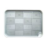 gouttoir  vaisselle - double couche - design en maille - dimensions 34x24 cm - plastique durable