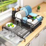 �gouttoir vaisselle extensible - svatv - porte - ustensiles amovible - drainage automatique - extensible ...