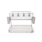 Egouttoir à vaisselle pliable grand modèle gris clair - brabantia Egouttoir à vaisselle pliable grand modèle gris clair - brabantia