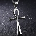 gyptien cl de vie croix pendentif colliers chane  maillons pour femmes hommes cadeau argent