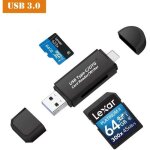 Eilife lecteur de carte mmoire usb 3. 0 type c lecteur de carte sd / microsd otg adaptateur pour macbook ...