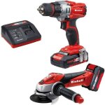 Einhell kit outils sans fil te - tk 18 li kit (cd + ag) pxc (18v) livr� avec batterie 15ah et 30ah et ...