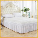 Ej. life volant de lit jupe de lit en polyester �lastique � volants easy fit spread cover lits jumeaux ...