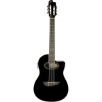Eko nxt - n100cwe - blk - guitare acoustique nylon cutaway lectro see through black gipsy