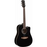 Guitare acoustique - eko - ranger vi - noir - design de moustache - id�al pour d�butants