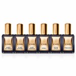 El nabil - lot de 6 extrait de parfum - princesse / royal gold / noble / makkah / elixir of dubai / amber ...
