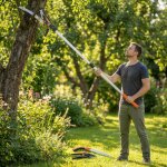 �lagueur t�lescopique 2 en 1 scie manuelle s�cateur avec verrou de s�curit� perche t�lescopique en aluminium ...