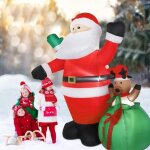 Elancooh père noël gonflable avec lumières led - 180 cm - décoration de noël gonflable - ip44 - Étanche ... Elancooh père noël gonflable avec lumières led - 180 cm - décoration de noël gonflable - ip44 - Étanche ...