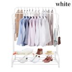 Elancooh porte - vêtements en métal porte - manteau étagère pour chaussures rangement 110x33x150cm blanc ... Elancooh porte - vêtements en métal porte - manteau étagère pour chaussures rangement 110x33x150cm blanc ...