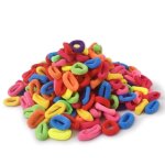 �lastiques � cheveux - non sp�cifi� - lot de 400 - multicolore - pour b�b�s et enfants - haute �lasticit� ...