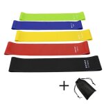 Elastique musculationbandes de rsistance lastiques 5 pices pour lentranement physique le yoga le ...