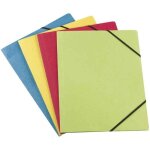 Chemise - elba - a4 - 3 rabats lastiques - jaune - 32 cm x 245 cm x 02 cm