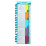 Elba intercalaires onglets adhesifs marque page - couleurs assorties