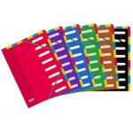 Elba trieur color life a4 - 8 positions - couleurs assorties