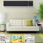 Electricsun 2800w - 1400w noir radiateur infrarouge avec thermostat montage mural ou au plafond 180x15cm ... Electricsun 2800w - 1400w noir radiateur infrarouge avec thermostat montage mural ou au plafond 180x15cm ...