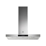 Electrolux hotte dcorative murale aspirante inox largeur 90cm dbit dair 600 m3 / h