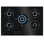 Electrolux table de cuisson gaz 75cm 5 feux noir - egg75372k