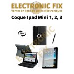 Electronicifx tui coque housse cuir rotative de remplacement pour ipad mini 1 2 3 noir (film protection ...
