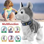 lectronique robot chien jouet peluche interactive dtecteur son touche aboiement marche cadeau enfant ...