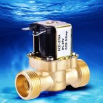 Electrovanne magntique en laiton normalement ferme 3 / 4 cc 24v pour contrle de leau
