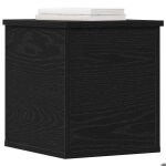 El�gant coffre de rangement banc de salon - noir c - moderne bo�te de rangement - ch�ne noir - 30x35x35 ...