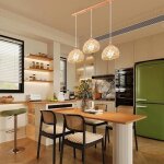 Elektrah 3lampes suspension luminaire vintagelustre en bois rotin blanc abat - jour design cage e27 plafonnier ...