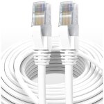 Câble réseau ethernet cat 7 - elfcam® - 30m - rj45 - paire torsadée blindée sftp - blanc Câble réseau ethernet cat 7 - elfcam® - 30m - rj45 - paire torsadée blindée sftp - blanc
