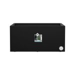 Elho bac � fleurs vivo next long 80 - l 78 x w 39 x h 38 cm - int�rieurext�rieur - 100% recycl� - noir ...
