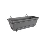 Elho balconni�re barcelona allin1 - l 50 x b 28 x h 19 cm - balcon ext�rieur - 100% recycl� - anthracite ...