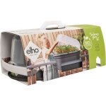 Elho balconnire gb set de cult - l 55 x b 28. 5 x h 25 cm - living noir - 100% recycl