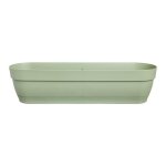 Elho balconnière rectangulaire vibia - plastique - avec réservoir - 690x182x170cm - vert Elho balconnière rectangulaire vibia - plastique - avec réservoir - 690x182x170cm - vert