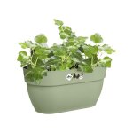 Elho balconnire vibia campana easy hanger medium - l 24. 1 x w 36 x h 26. 5 cm - vert pistache - avec ...