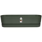 Elho jardini�re ovale greenville - �49 x 198 x 184 cm - plastique recycl� - r�sistant au gel - noir
