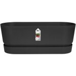 Elho jardini�re ovale greenville - �49 x 198 x 184 cm - plastique recycl� - r�sistant au gel - noir