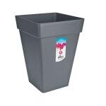 Elho loft urban bac à fleurs carré haut 30 - noir - Ø 29 x h 41 cm - extérieur - 100% recyclé Elho loft urban bac à fleurs carré haut 30 - noir - Ø 29 x h 41 cm - extérieur - 100% recyclé