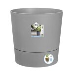 Elho pot de fleur carré greensense aqua care - Ø 43 x h 42. 5 cm - 39 l - ciment clair Elho pot de fleur carré greensense aqua care - Ø 43 x h 42. 5 cm - 39 l - ciment clair