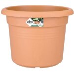 Elho pot de fleurs green basics cilinder - Ø 438 x h 338cm - terre cuite doux Elho pot de fleurs green basics cilinder - Ø 438 x h 338cm - terre cuite doux