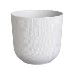 Elho pot de fleurs - jazz rond - blanc - l 35 x b 34. 5 x h 32 cm - int�rieur - 100% recycl�