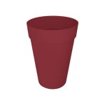 Elho pot de fleurs loft urban rond - haut 35 - rouge - � 33. 5 x h 45 cm - ext�rieur - 100% recycl�